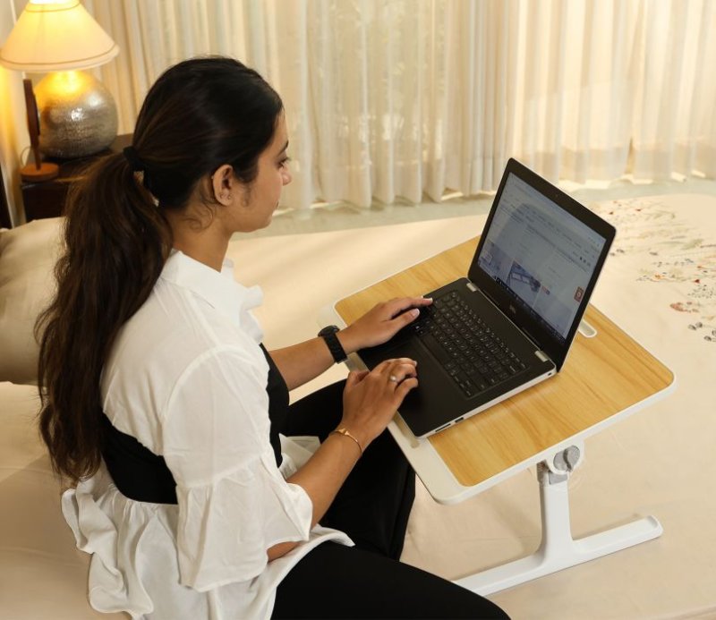 Multifunctional bedside table (Beige)