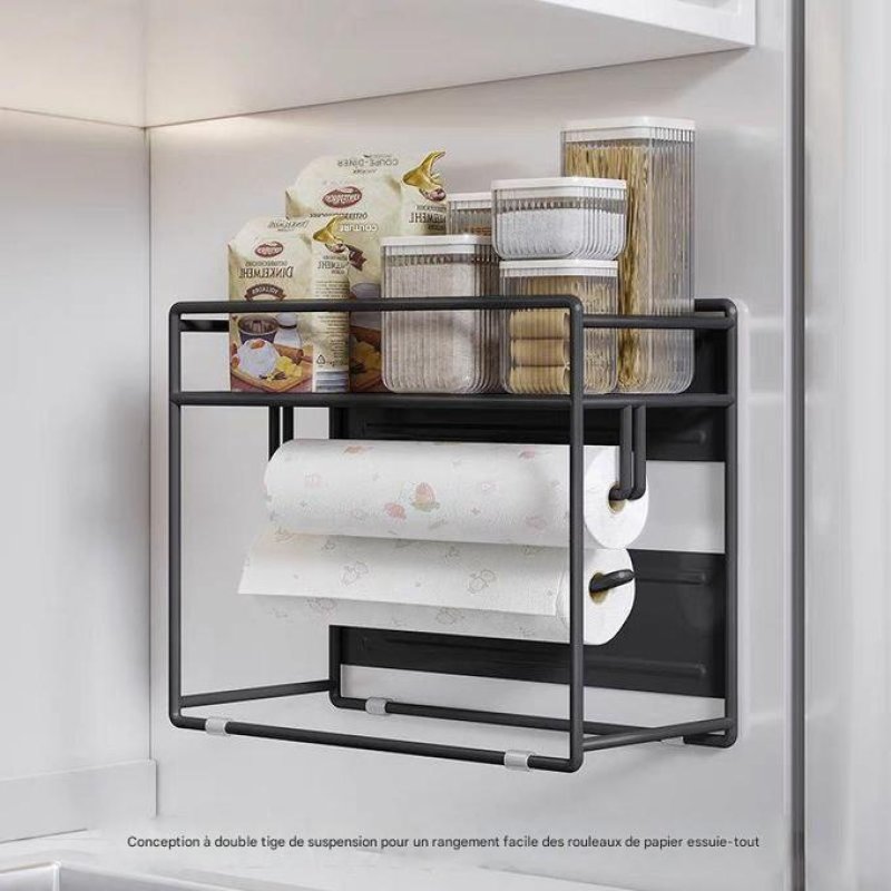 رف توابل جانبي مغناطيسي للثلاجة