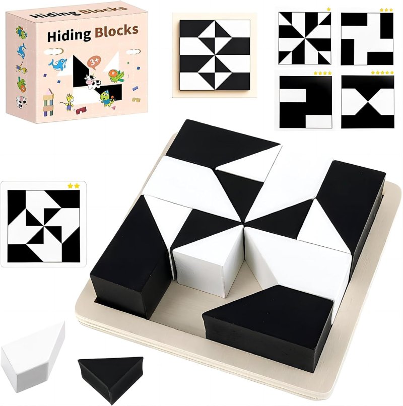 WOODEN 3D HIDING BLOCKS