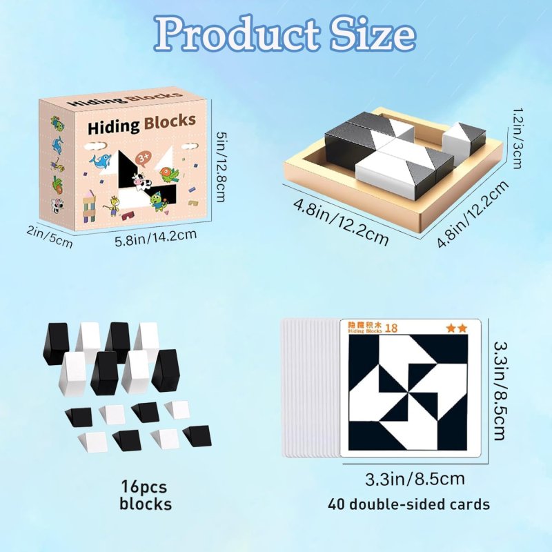 WOODEN 3D HIDING BLOCKS