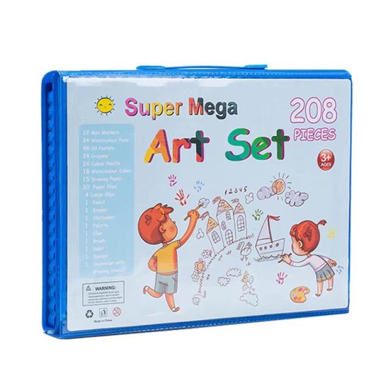 صندوق لوازم فنية إبداعية مكون من 208 قطعة